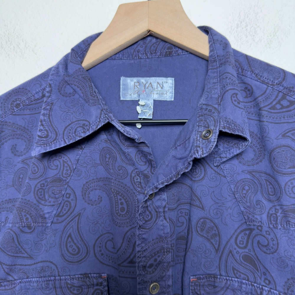 Ryan Michael Men Western Snap Button Down Shirt M… - image 2